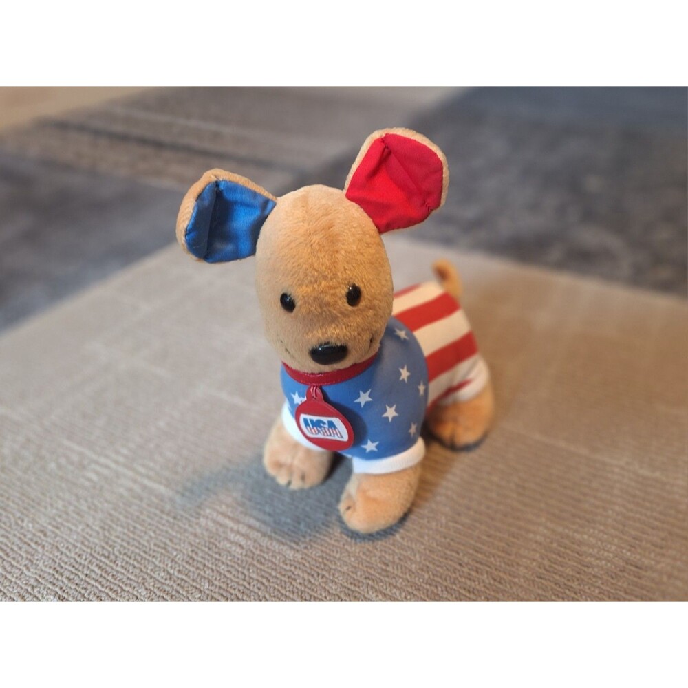 Vintage 1992 Avon USA Spanky Doodle Doggie 8” Plush Puppy! Super Rare!